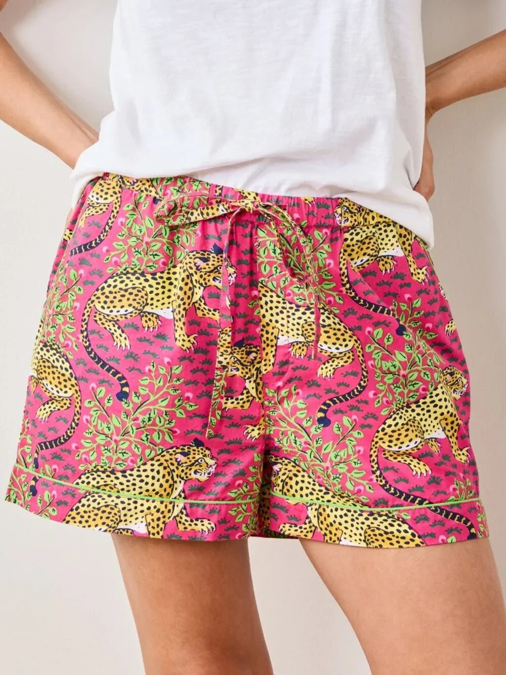 Printfresh Bagheera PJ Shorts in Hot Pink Size XS